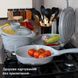 Набір каструль ROCKLAND COOKWARE SET на 22 предмета сірий з кришками з гранітним покриттям | каструлі | сковорода