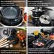 Набір посуду Higher Kitchen HK-305 17 предметів з кришками з гранітним покриттям | каструлі | ківш | сковорода