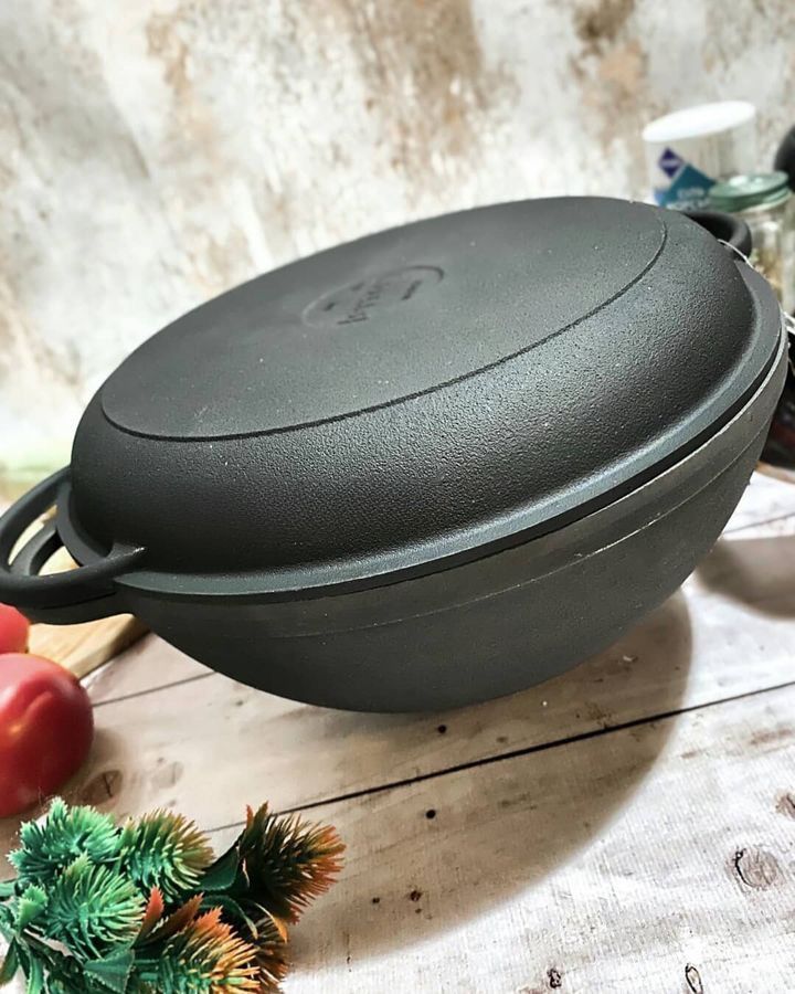 Казан азіатський з кришкою-сковородою Syton, Ситон Об'їм 8 л