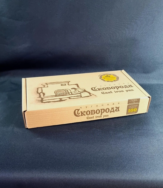 Сковорода &Oslash; 26см, h - 6см чавунна із дерев'яною ручкою зі скляною кришкою Maysternya. Вага 3,6кг (Т305С3Ук)