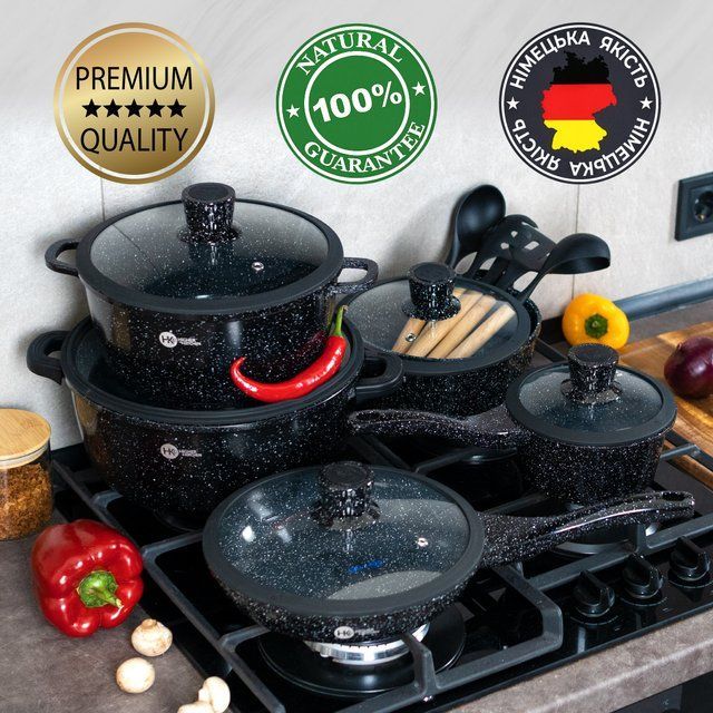 Набір посуду Higher Kitchen НК-316 із 17 предметів
