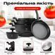 Набір каструль із гранітним антипригарним покриттям Top Kitchen TK-00100, набір посуду 10 предметів чорний